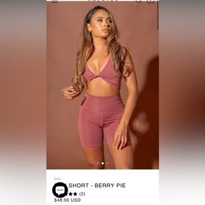 Agent84 Berry Pie Midi Short in a Size Small